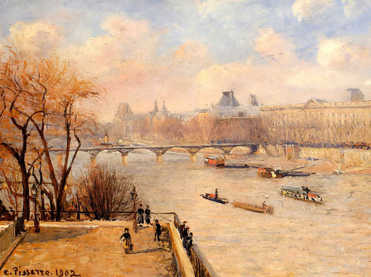 The Raised Terrace of the Pont Neuf 1902 by Camille Pissarro Art Print (6 Sizes)