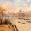 The Raised Terrace of the Pont Neuf painting by Camille Pissarro (1902)