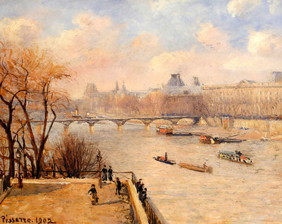 The Raised Terrace of the Pont Neuf painting by Camille Pissarro (1902)