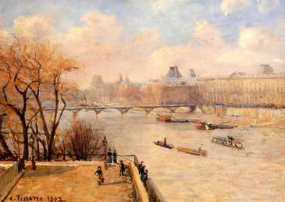 The Raised Terrace of the Pont Neuf 1902 by Camille Pissarro Art Print (6 Sizes)