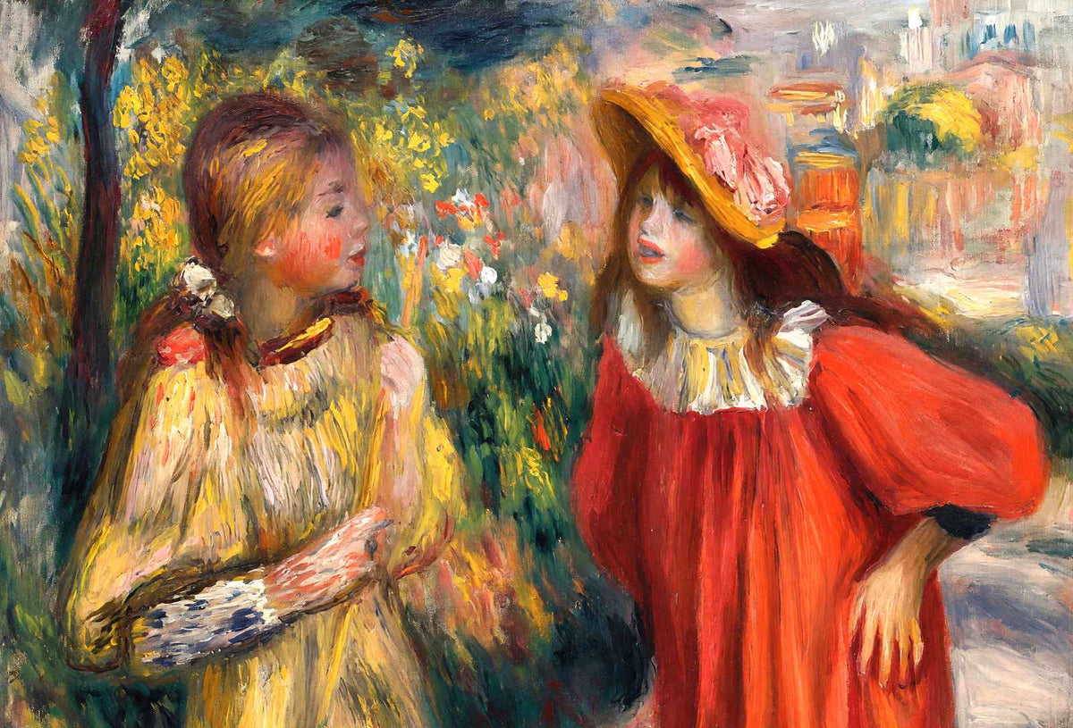 The Conversation 1895 Painting by Pierre-Auguste Renoir Fine Art Print (6 Sizes)