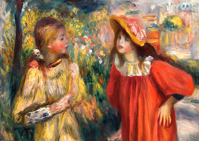 The Conversation 1895 Painting by Pierre-Auguste Renoir Fine Art Print (6 Sizes)