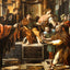 Blinding of Elymas 1515 by Raphael Art Print (6 Sizes) - Enhanced