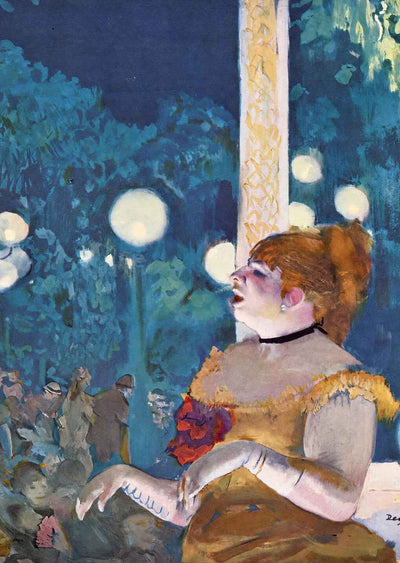 The Cafe Concert (the Song of the Dog) 1877 by Edgar Degas Art Print (6 Sizes)