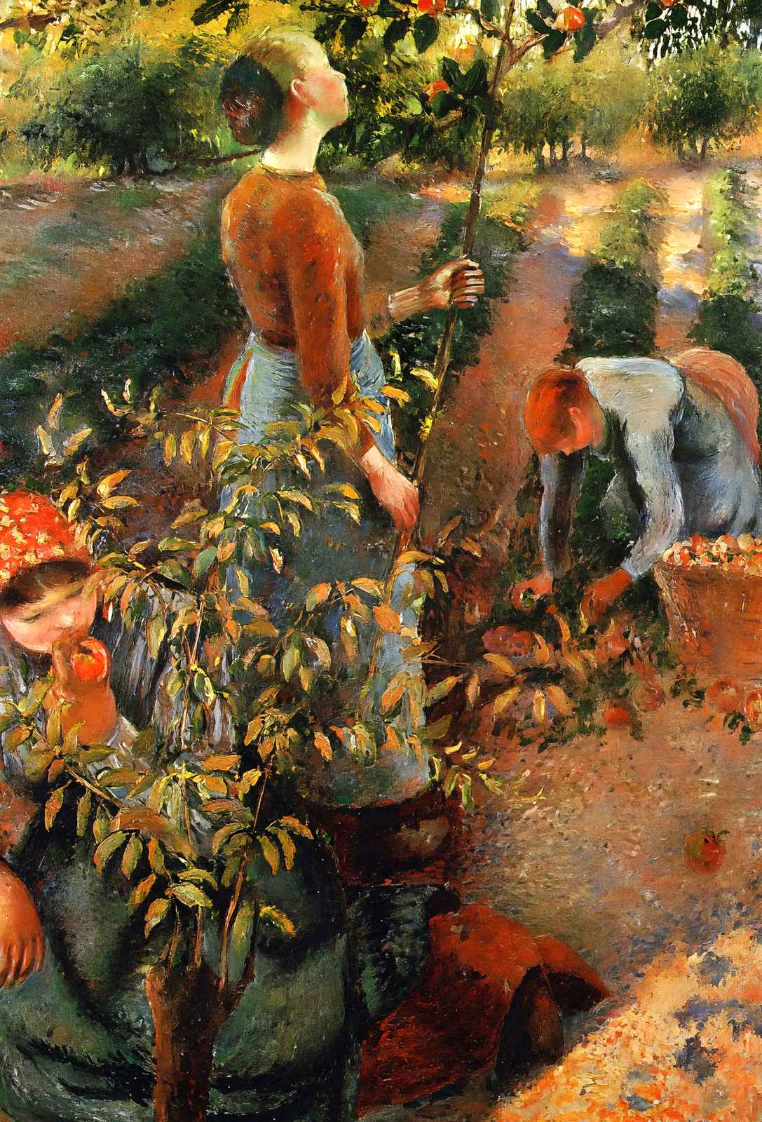 The Apple Pickers 1886 Painting by Camille Pissarro Fine Art Print (6 Sizes)