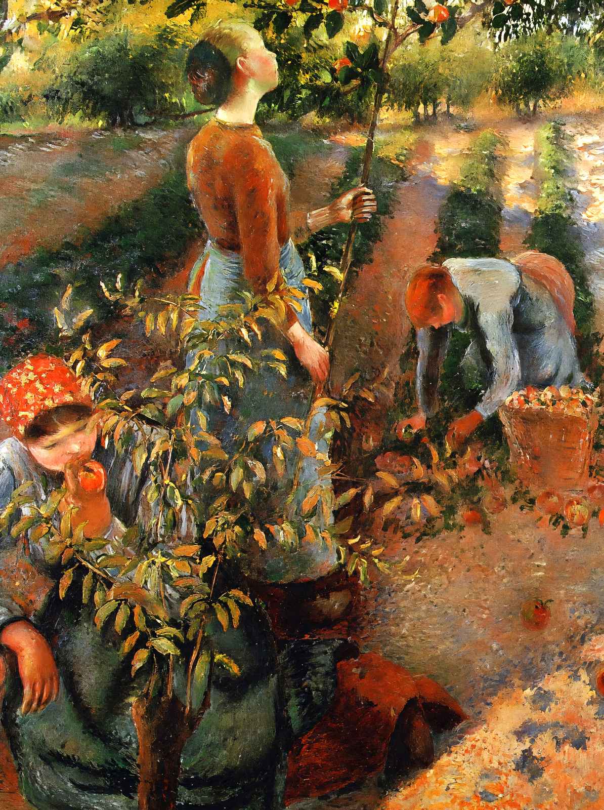 The Apple Pickers 1886 Painting by Camille Pissarro Fine Art Print (6 Sizes)