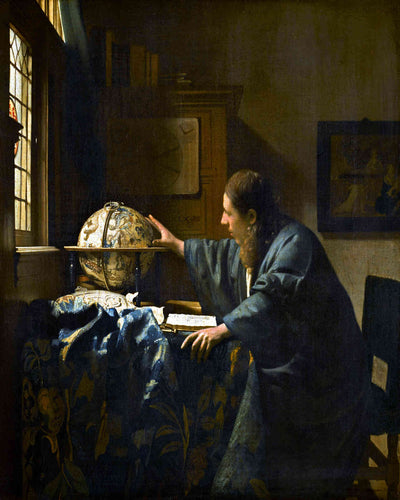 The Astronomer Painting by Johannes Vermeer 8x10" Art Print (Premium Print)