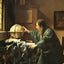 The Astronomer art print by Johannes Vermeer (1668)