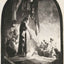 The Raising of Lazarus Fine Art Print 1630 Drawing by Rembrandt (6 Sizes)