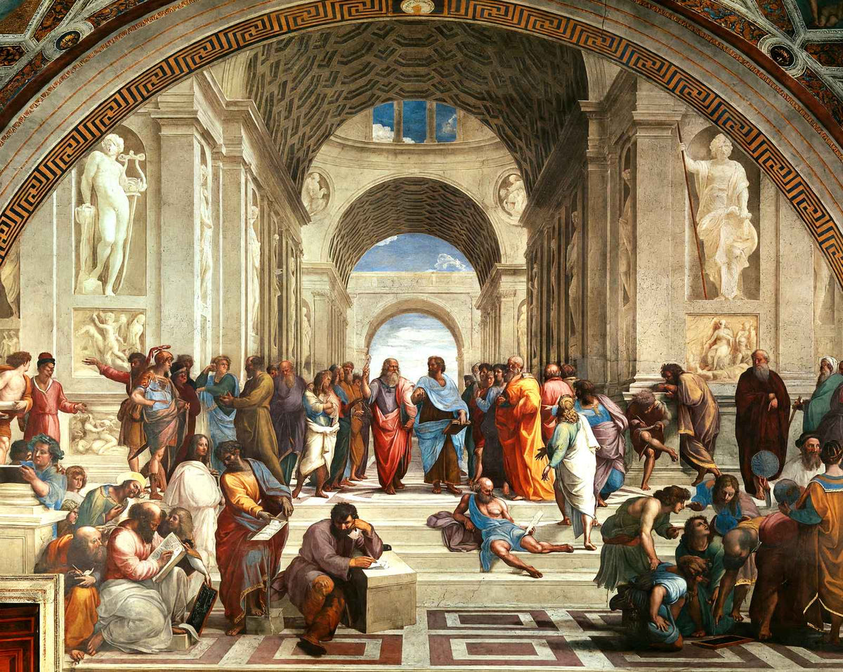 The School of Athens art print by Raphael (1511)
