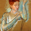 The Long Gloves Art Print 1889 Painting by Mary Cassatt (6 Sizes)