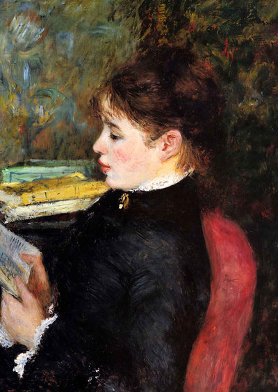 The Reader Art Print 1877 Painting by Pierre-Auguste Renoir (6 Sizes)
