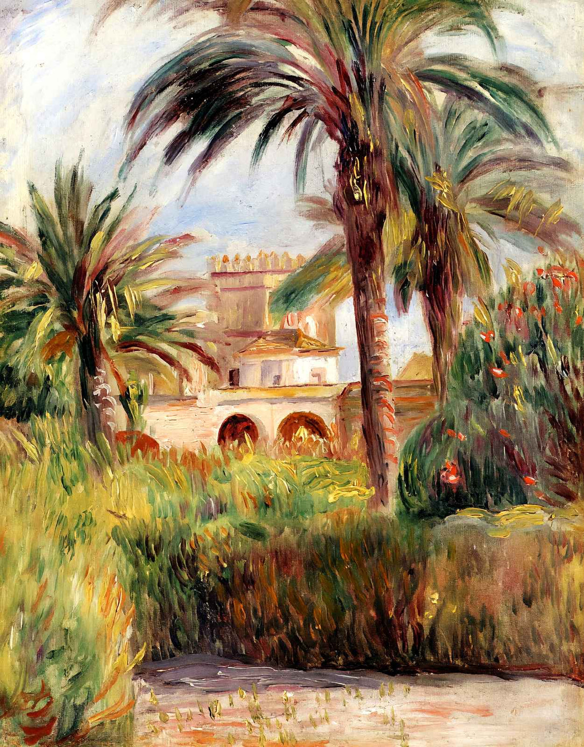 The Test Garden in Algiers Art Print 1882 by Pierre-Auguste Renoir (6 Sizes)