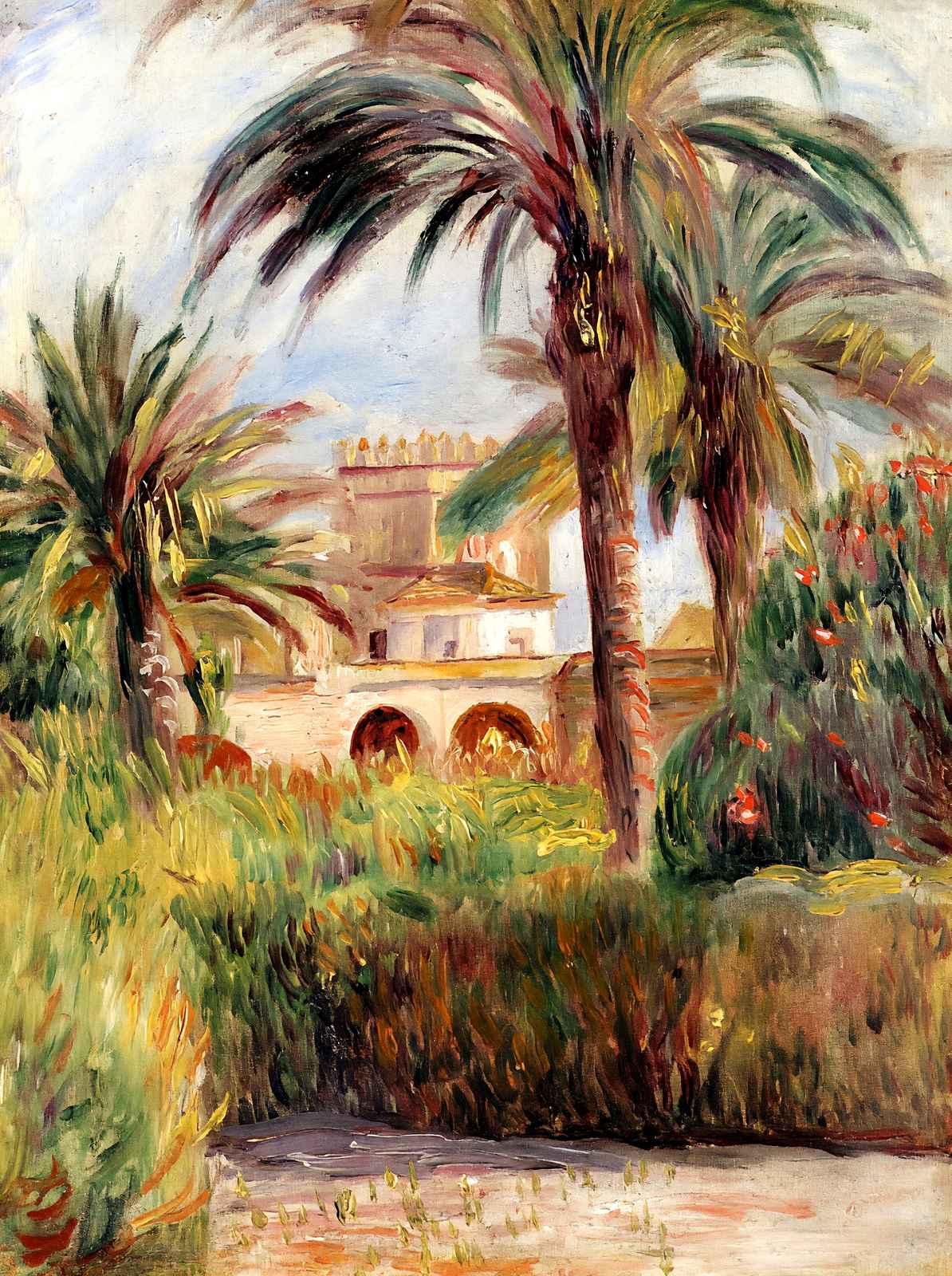 The Test Garden in Algiers Art Print 1882 by Pierre-Auguste Renoir (6 Sizes)