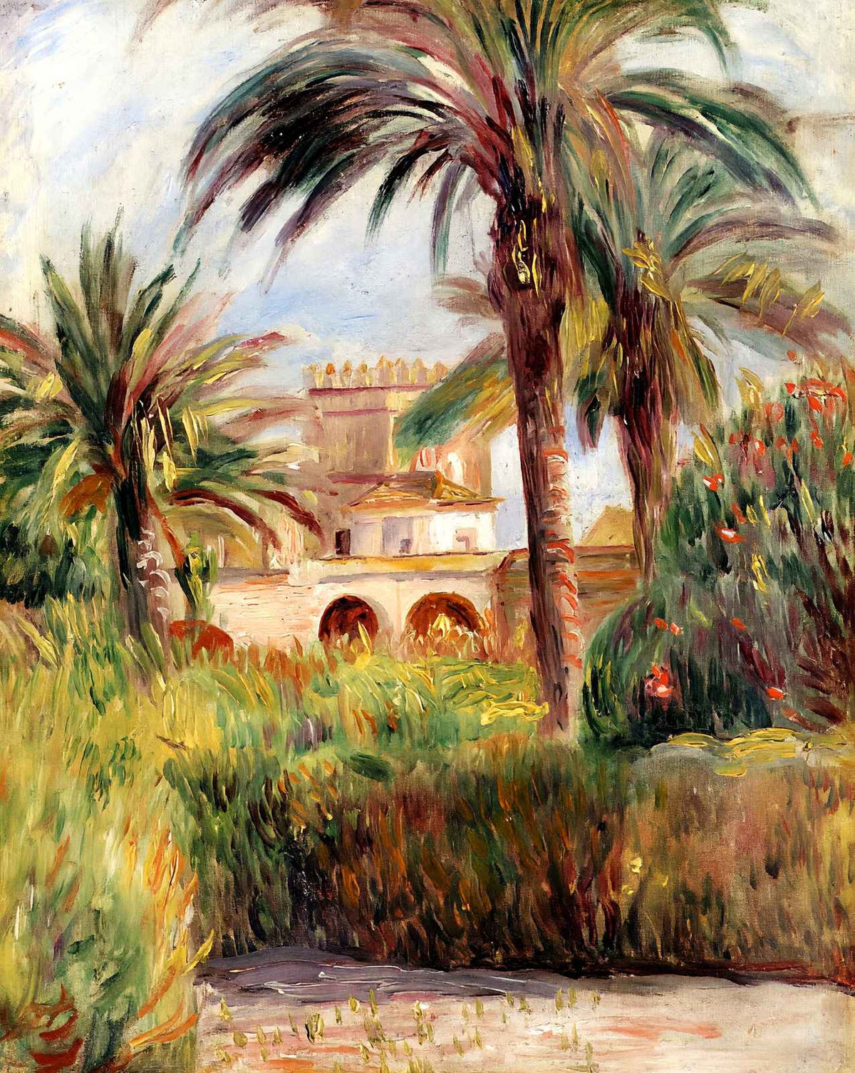 The Test Garden in Algiers art print by Pierre-Auguste Renoir (1882)