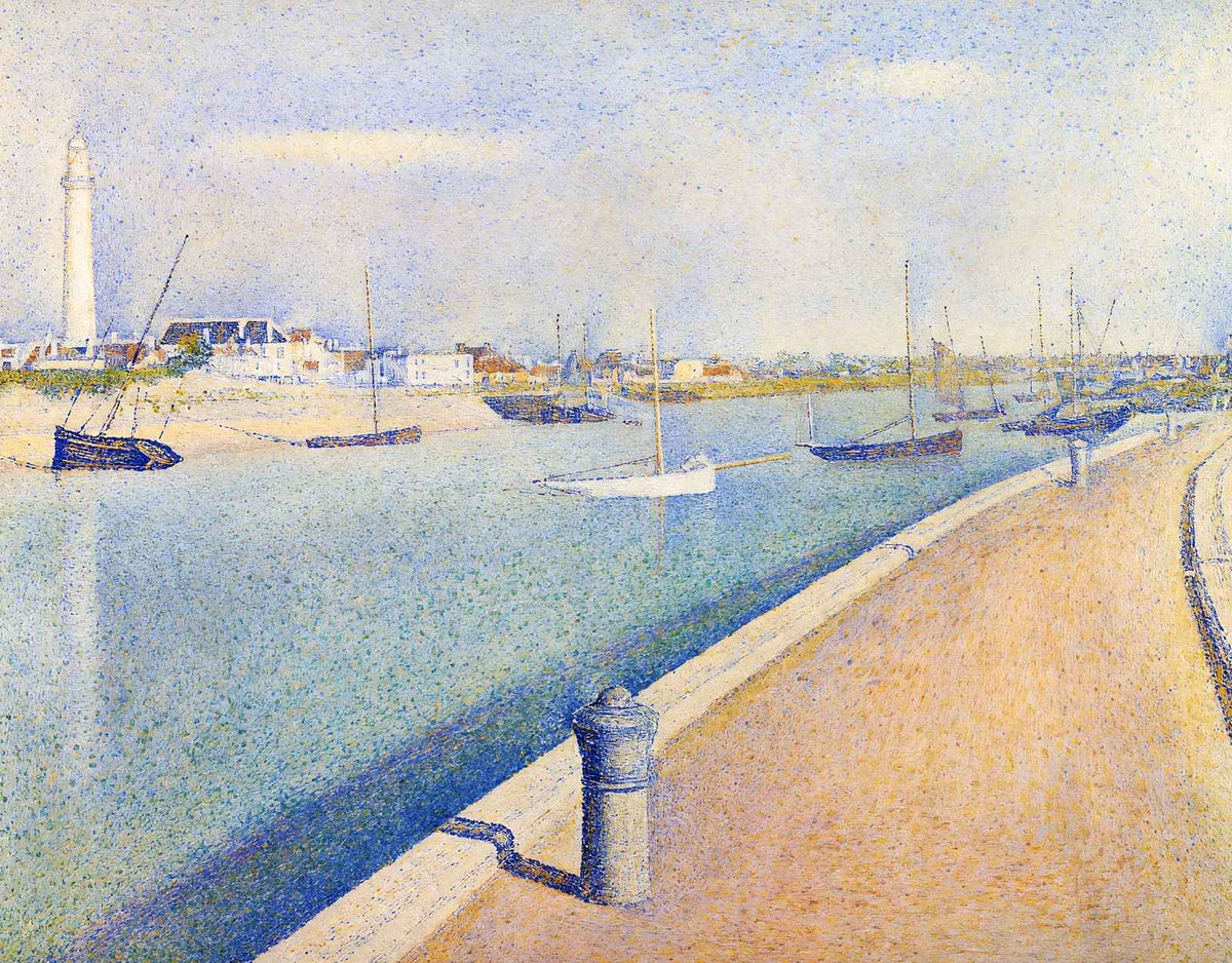 Channel of Gravelines, Petit Fort Philippe 1890 by Seurat Art Print (6 Sizes)