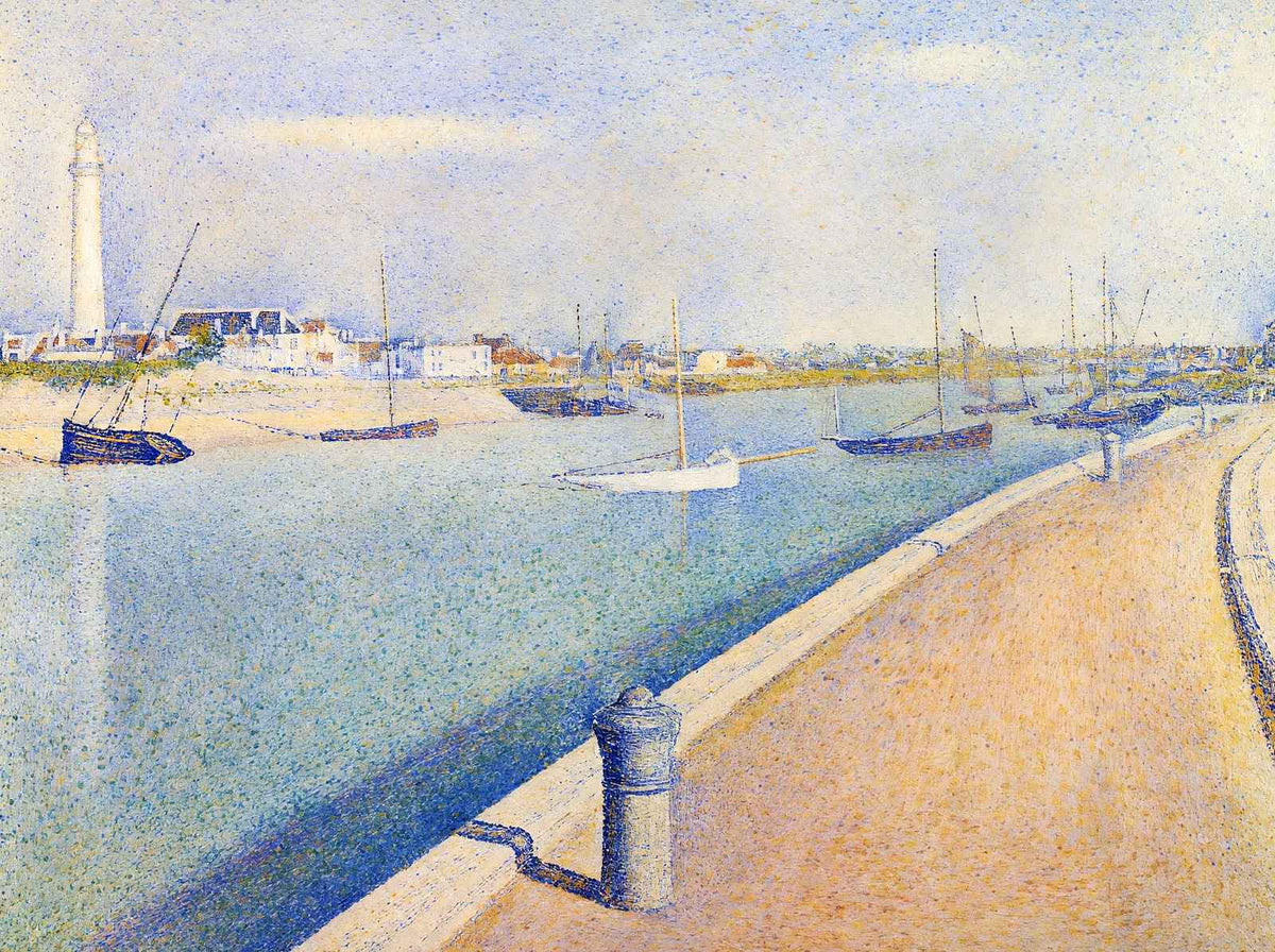 Channel of Gravelines, Petit Fort Philippe 1890 by Seurat Art Print (6 Sizes)