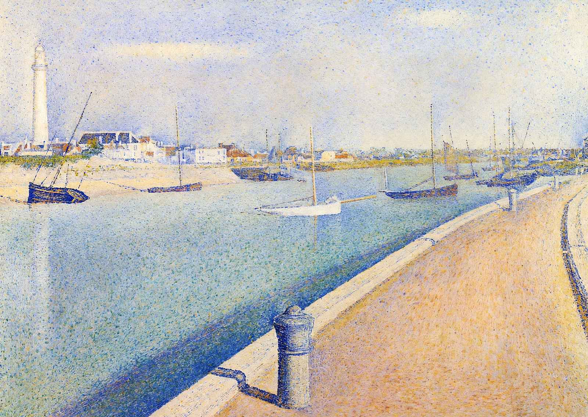 Channel of Gravelines, Petit Fort Philippe 1890 by Seurat Art Print (6 Sizes)