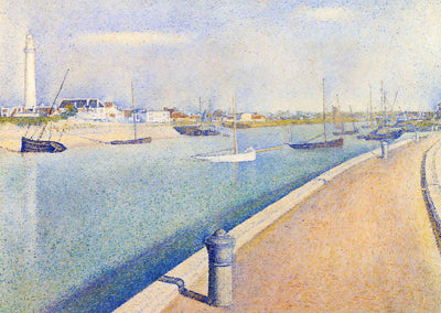 Channel of Gravelines, Petit Fort Philippe 1890 by Seurat Art Print (6 Sizes)