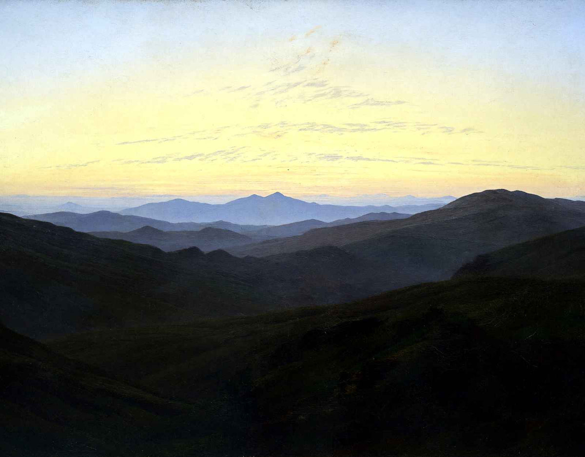 The Riesengebirge Art Print 1835 Painting by Caspar David Friedrich (6 Sizes)