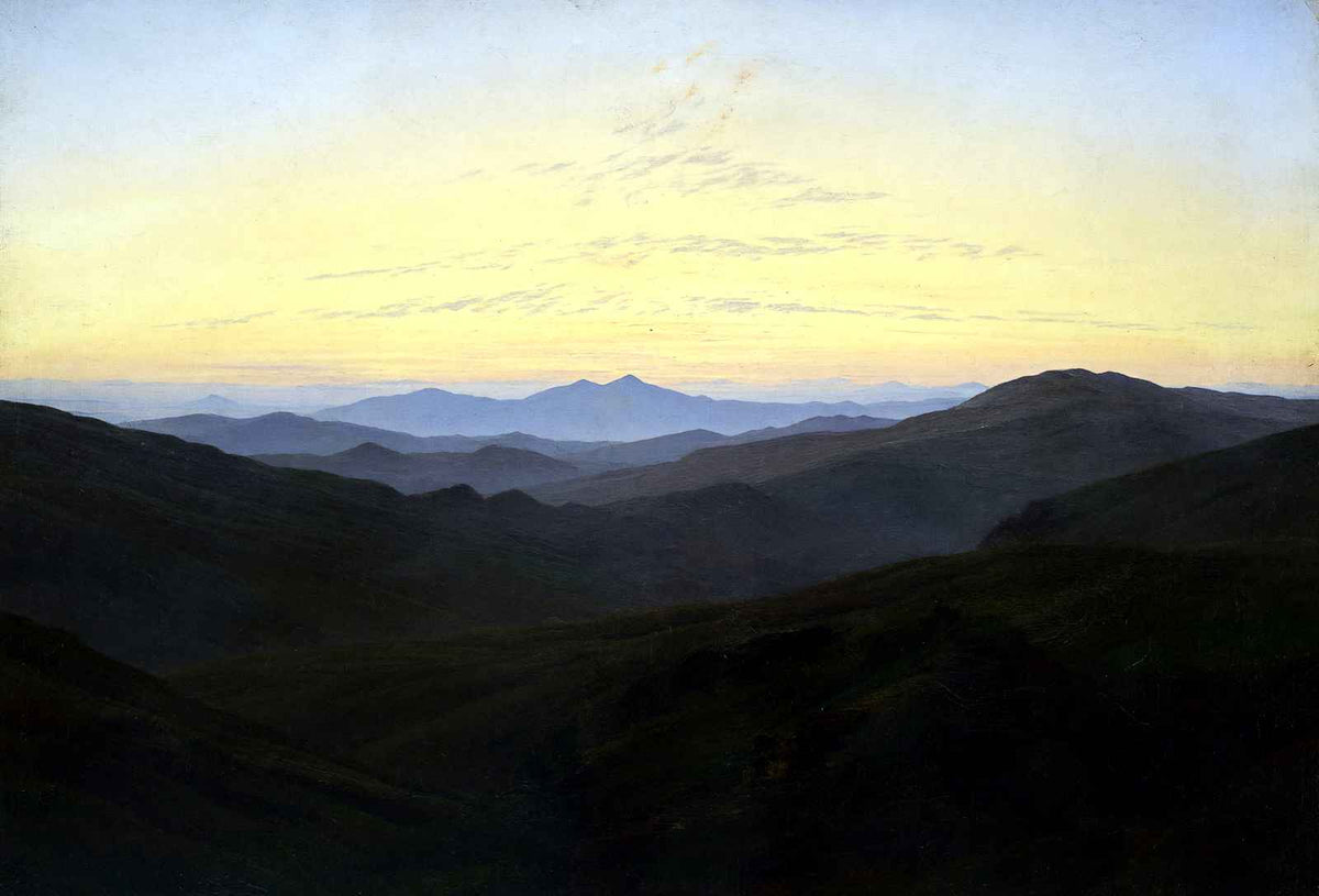 The Riesengebirge Art Print 1835 Painting by Caspar David Friedrich (6 Sizes)