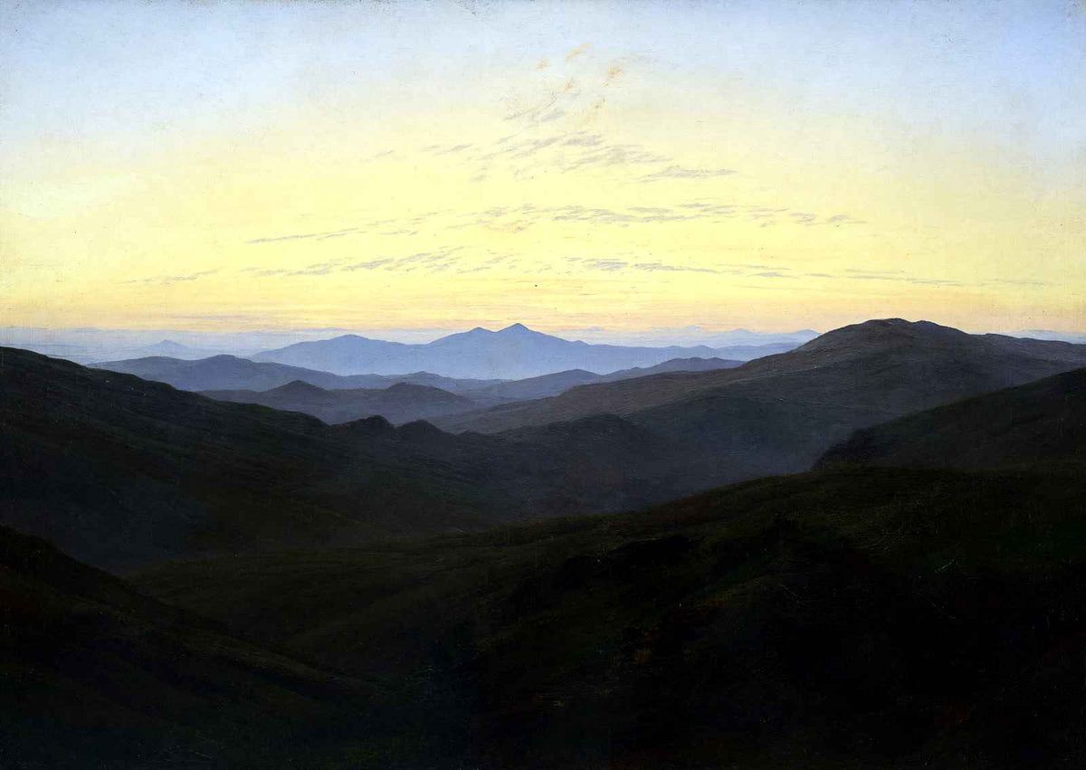 The Riesengebirge Art Print 1835 Painting by Caspar David Friedrich (6 Sizes)