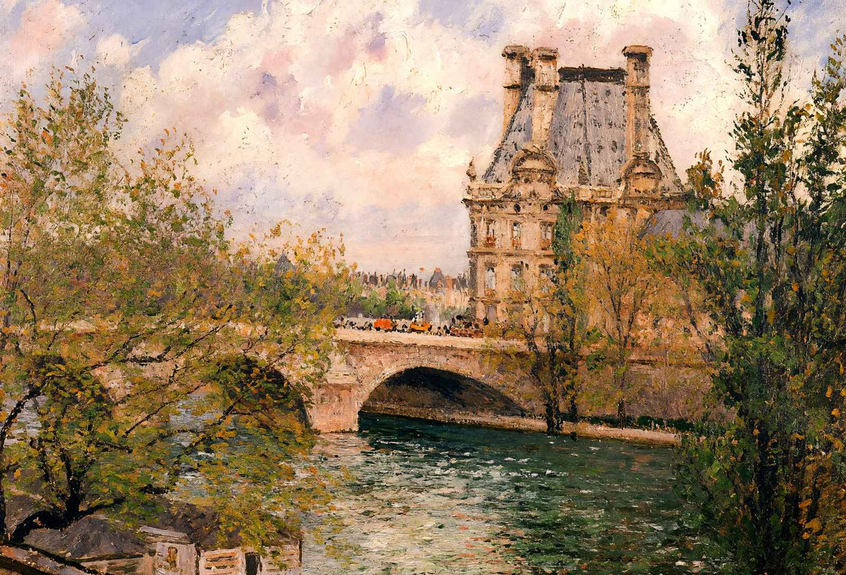 The Pavillion De Flore and the Pont Royal 1902 by Pissarro Art Print (6 Sizes)