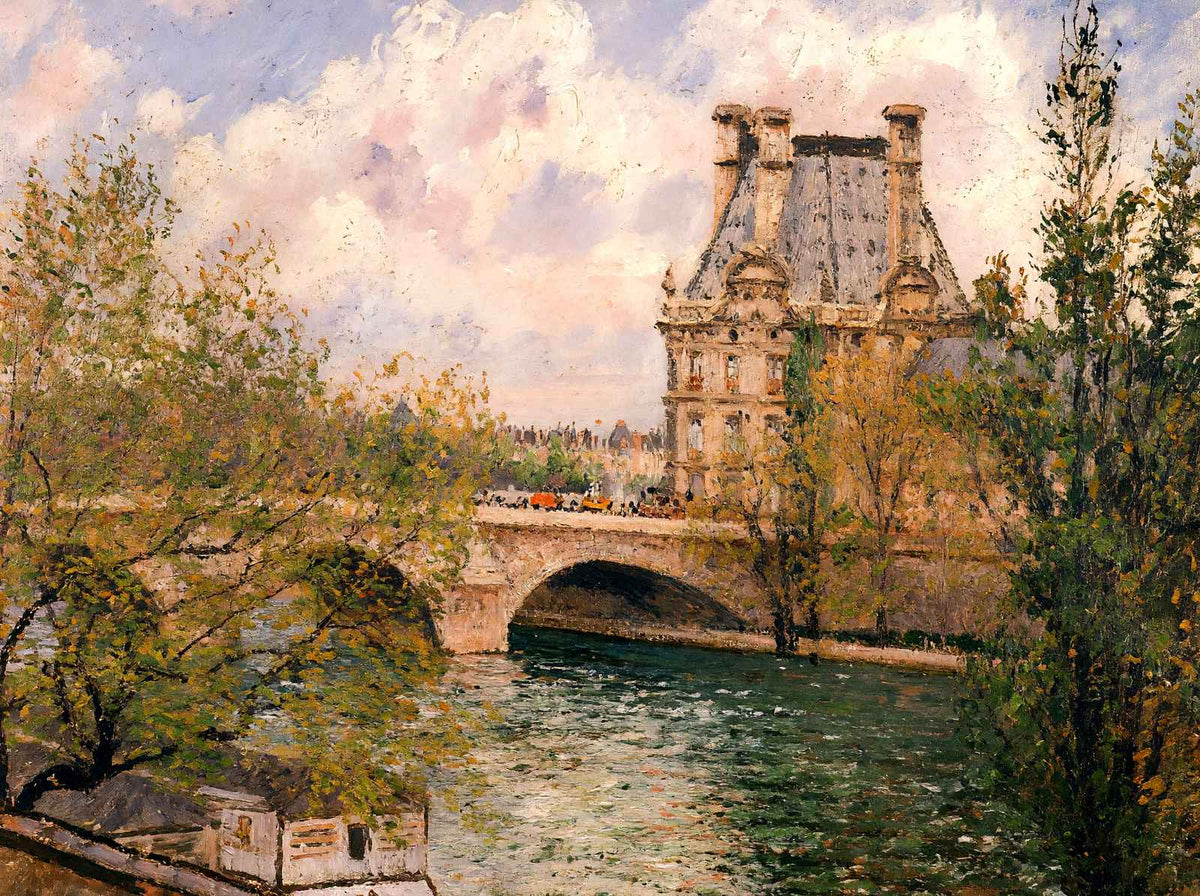 The Pavillion De Flore and the Pont Royal 1902 by Pissarro Art Print (6 Sizes)