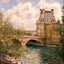 The Pavillion De Flore and the Pont Royal painting print by Camille Pissarro (1902)