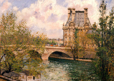The Pavillion De Flore and the Pont Royal 1902 by Pissarro Art Print (6 Sizes)