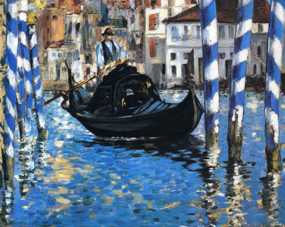 The Grand Canal of Venice (Blue Venice) art print by Edouard Manet (1875)