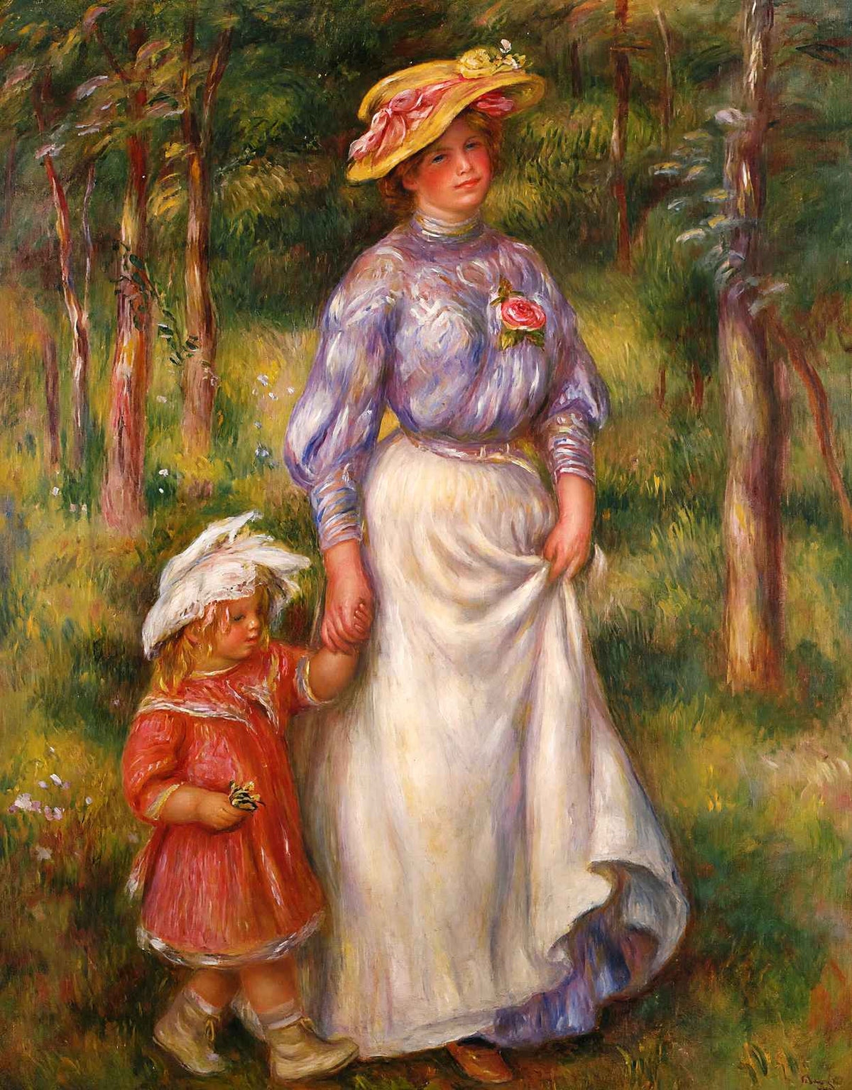 The Promenade (Julienne Dubanc and Adrienne) 1906 Fine Art Print (6 Sizes)
