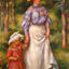 The Promenade (Julienne Dubanc and Adrienne) 1906 Fine Art Print (6 Sizes)