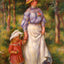 The Promenade (Julienne Dubanc and Adrienne) 1906 Fine Art Print (6 Sizes)