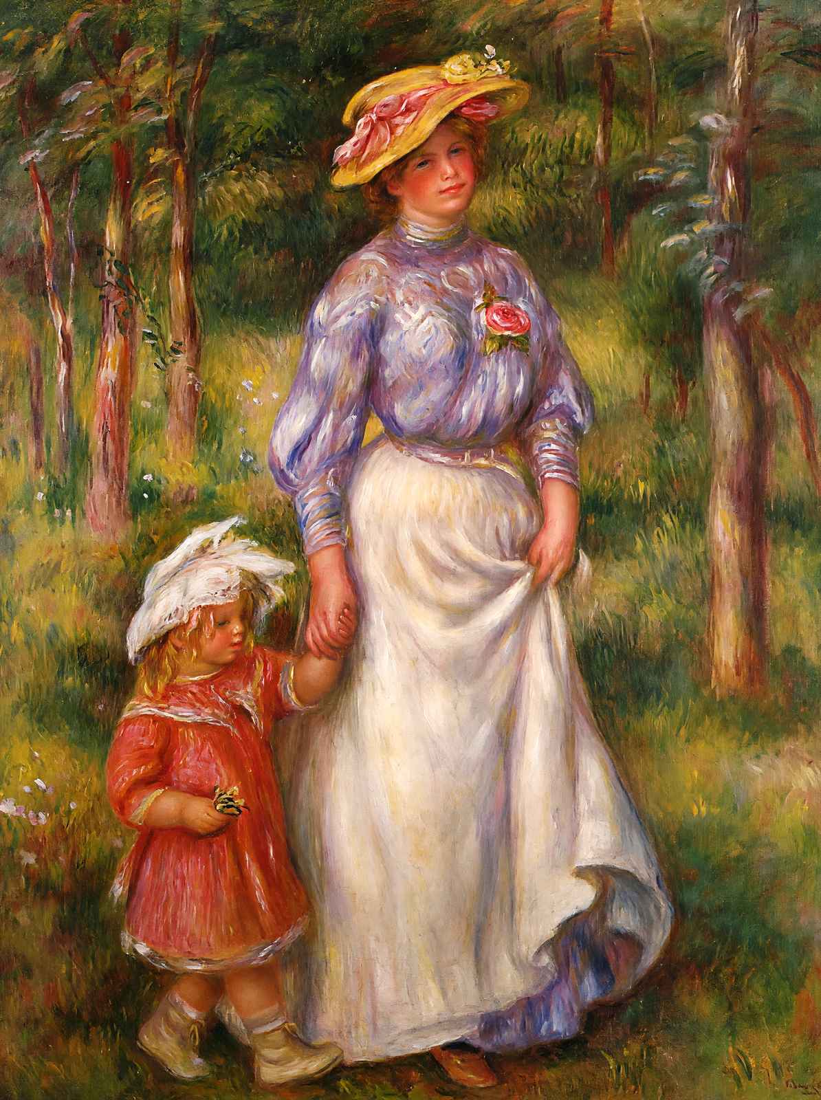 The Promenade (Julienne Dubanc and Adrienne) 1906 Fine Art Print (6 Sizes)