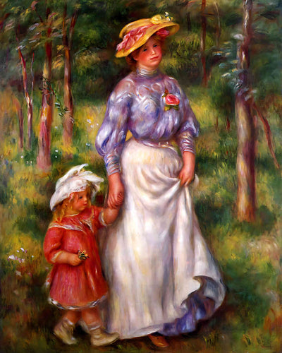 The Promenade (Julienne Dubanc and Adrienne) 8x10" Print (High Quality)