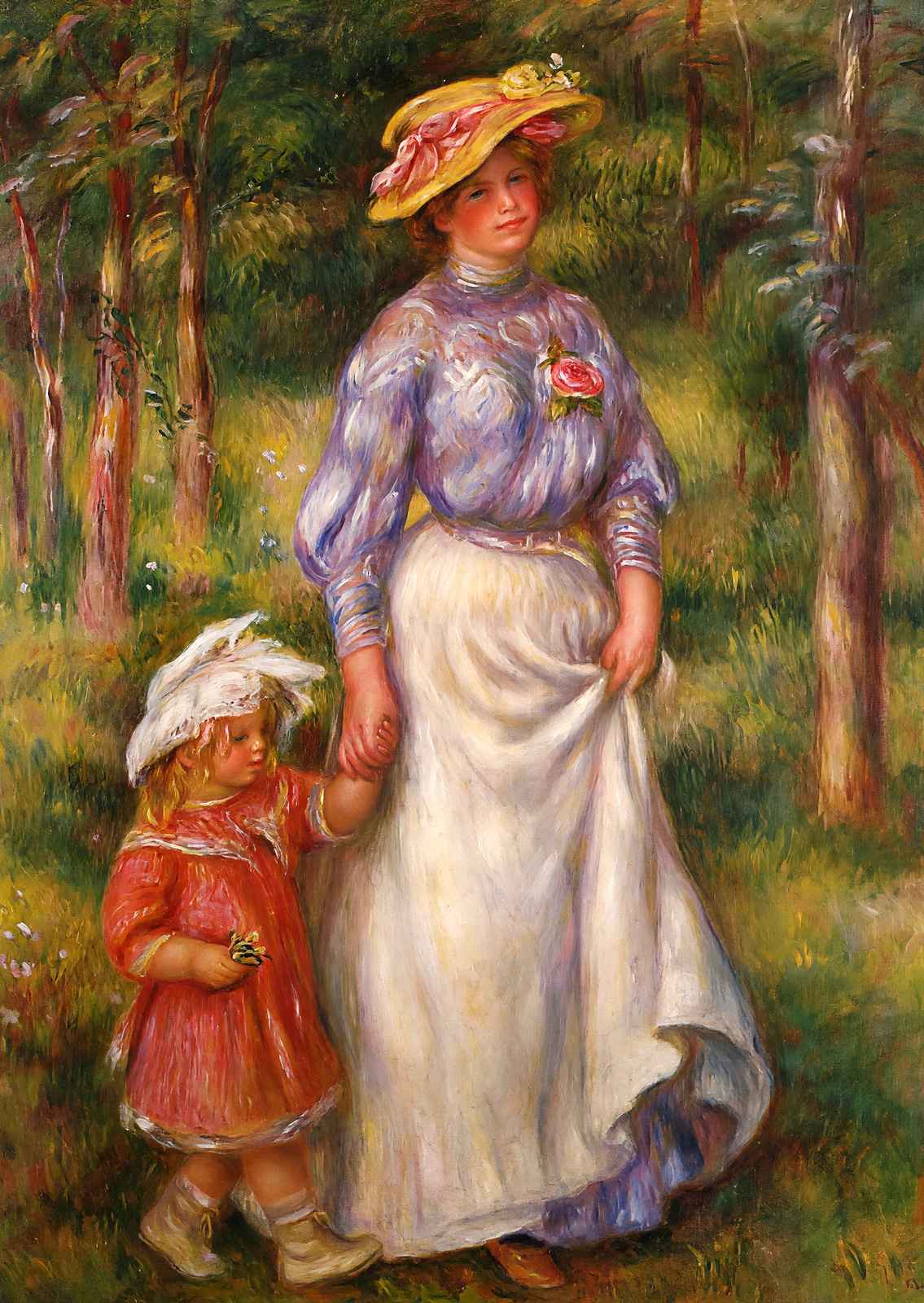 The Promenade (Julienne Dubanc and Adrienne) 1906 Fine Art Print (6 Sizes)