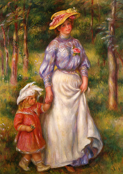 The Promenade (Julienne Dubanc and Adrienne) 1906 Fine Art Print (6 Sizes)