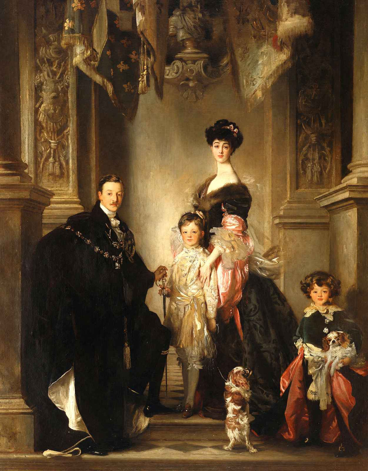 The Marlborough Family 1905 Painting by John Singer Sargent Art Print (6 Sizes)