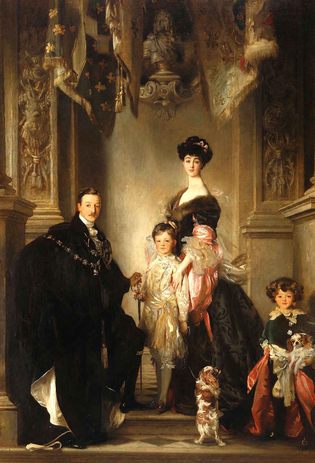 The Marlborough Family 1905 Painting by John Singer Sargent Art Print (6 Sizes)