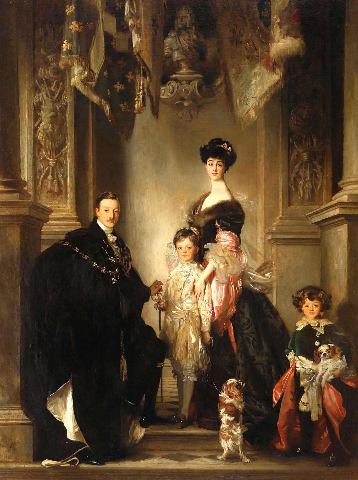 The Marlborough Family 1905 Painting by John Singer Sargent Art Print (6 Sizes)