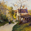 The Large Walnut Tree at Hermitage Art Print 1875 by Camille Pissarro (6 Sizes)