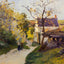 The Large Walnut Tree at Hermitage Art Print 1875 by Camille Pissarro (6 Sizes)