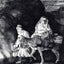 Flight Into Egypt a Night Piece 1651 Drawing by Rembrandt Art Print (6 Sizes)