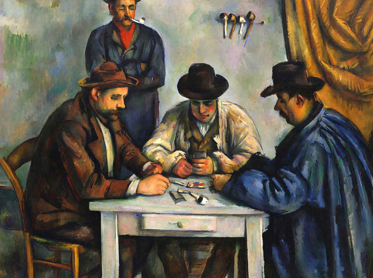 The Card Players 1892 Painting by Paul Cezanne Art Print (6 Sizes)