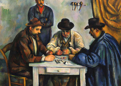 The Card Players 1892 Painting by Paul Cezanne Art Print (6 Sizes)