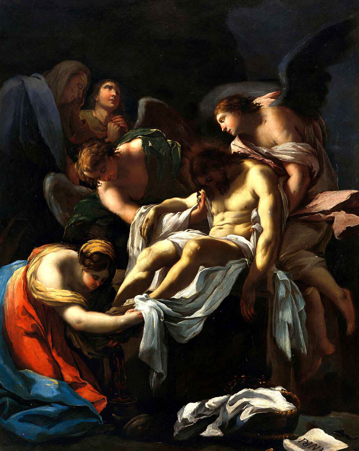 The Burial of Christ painting by Francisco Goya (1772)