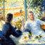 The Canoeist's Luncheon Art Print 1880 by Pierre-Auguste Renoir (6 Sizes)