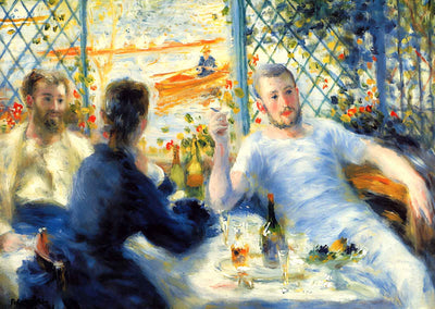 The Canoeist's Luncheon Art Print 1880 by Pierre-Auguste Renoir (6 Sizes)