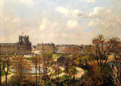 Garden of the Tuileries, Morning, Spring 1900 by Pissarro Art Print (6 Sizes)